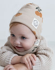 Organic Rib Beanie - Little Orange