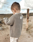 GOTS Organic Knit Cardigan - Khaki - SALE
