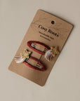 Hair Clips - Christmas Star - Pack of 2