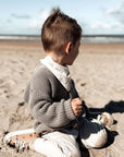 GOTS Organic Knit Cardigan - Khaki - SALE