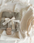 Organic Muslin Swaddle - Grey - 120x120cm