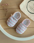 Vegan Shoes - Pink Striped