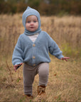 Organic Knit Balaclava - Dusty Blue