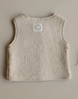 Organic Teddy Vest - Cream