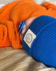 GOTS Organic Knit Beanie - Blueberry Blue