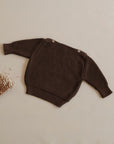 Organic Oversize Knit Pulli - Chocolate