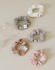 GOTS Organic Muslin Scrunchies - Walnut/Sand - SALE