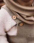 Organic Rib SET Beanie & Scarf - Caramel
