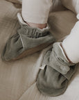 Organic Nicky Booties - Khaki