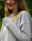 Family Sweatshirt - Mum - Grey Melange
