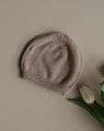 Organic Thin Knit Beanie - Caramel