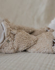 Organic Teddy Booties - Cream