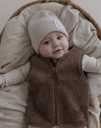 Organic Teddy Vest - Mocha