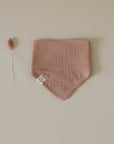 Organic Muslin Bibs - Walnut/Sand