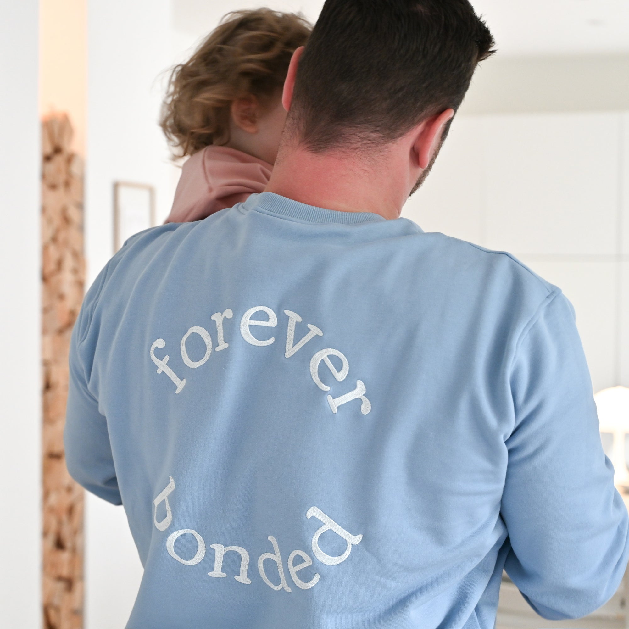 Family Sweatshirt - DAD - Dusty Blue - Forever Bonded