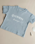 Organic Oversize Shirt - Dusty Blue
