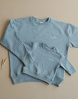 Family Sweatshirt -  MUM - Dusty Blue - Forever Bonded