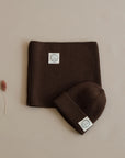 Organic Knit Beanie - Chocolate