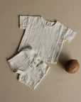 Organic Muslin Shorts - Sand