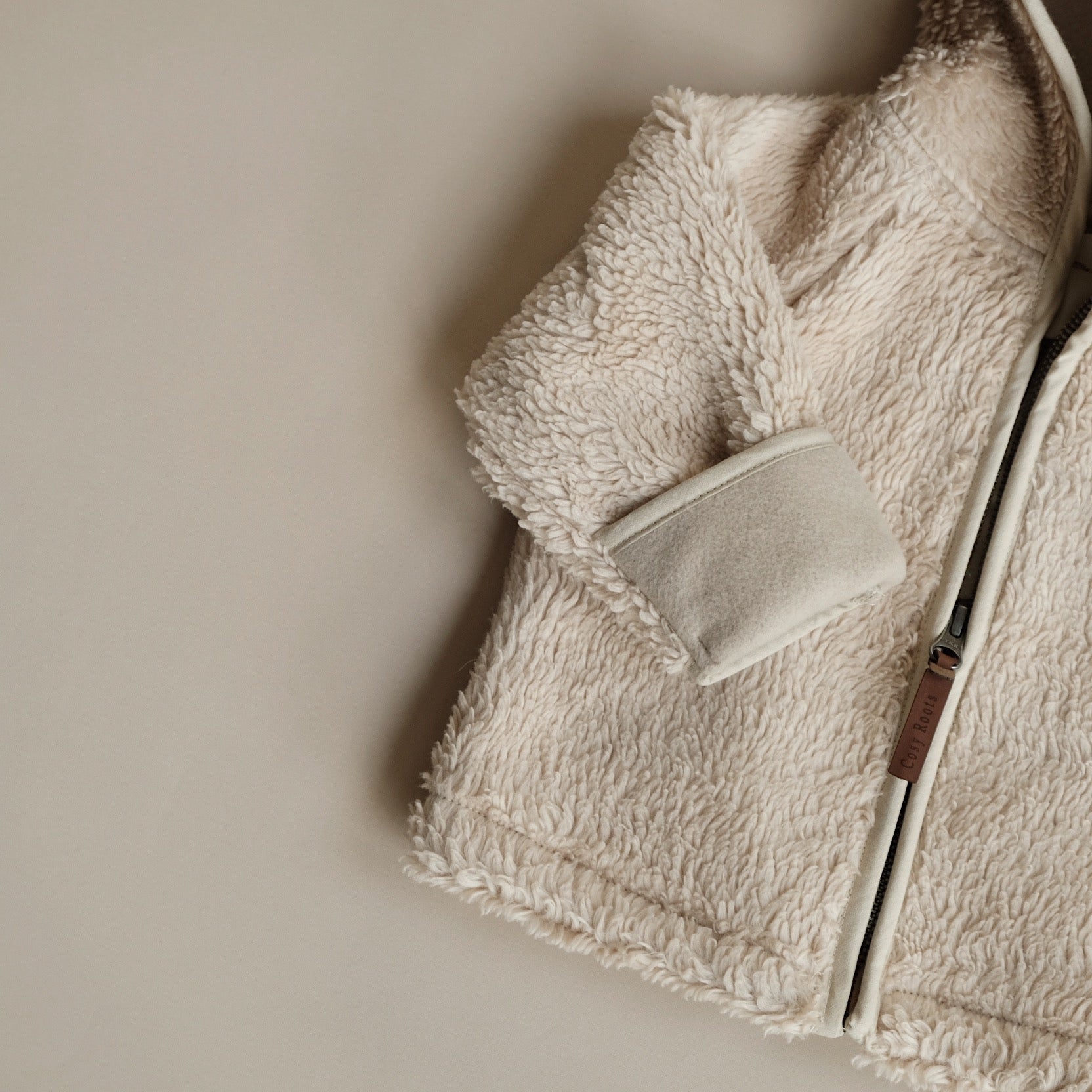 Organic Teddy Jacket - Cream