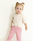 Organic Lounge Pants - Pink Striped