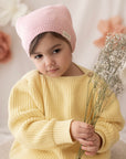 Organic Thin Knit Beanie - Candy Pink
