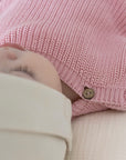 Organic Oversize Knit Pulli - Candy Pink