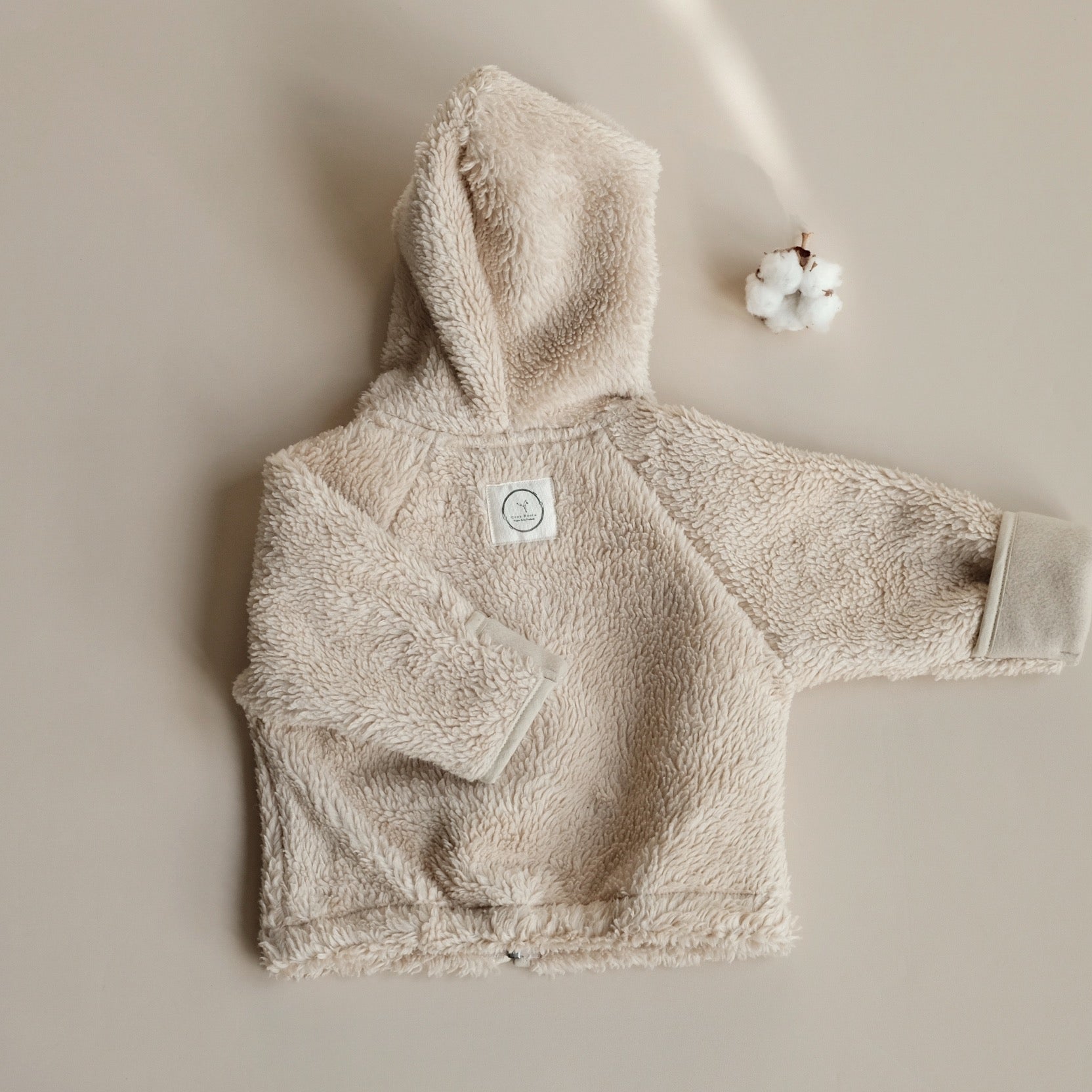 Organic Teddy Jacket - Cream