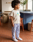 GOTS Organic Lounge Pants - Navy Striped