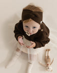 Organic Knit Headband - Chocolate Brown