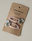 Hair Clips - Bumblebees- Pack of 2