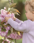 Organic Oversize Knit Pulli - Lavender
