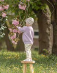 Organic Thin Knit Beanie - Sand