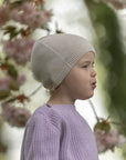 Organic Thin Knit Beanie - Sand