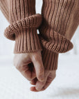 Organic Knit Pulli - MUM - Walnut - SALE - OVERSIZE FIT