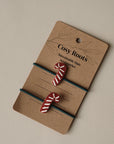 Hair Ties - Candy Cane - Pack of 2
