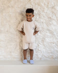 Organic Summer Knit Shorts - Sand