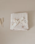 Organic Muslin Swaddle - Wildflowers -120x120cm