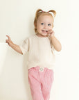 Organic Lounge Pants - Pink Striped