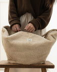 Organic Teddy Mum Bag - Cream
