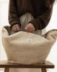 Organic Teddy Mum Bag - Cream - SALE