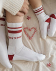 Organic Christmas Socks Red - 2 Pack