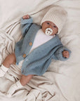 GOTS Knit Cardigan - Dusty Blue - SALE