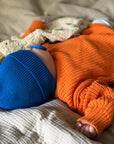 GOTS Organic Knit Beanie - Blueberry Blue
