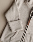 Organic Fleece Jacket - Taupe Melange