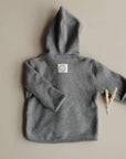Organic Fleece Jacket - Dark Grey Melange