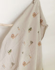 GOTS Organic Muslin Swaddle Set - Little Farm/Walnut - SALE