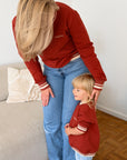 Family Sweatshirt - MUM - Vintage Red