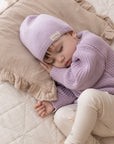 Organic Thin Knit Beanie - Lavender