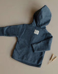 Organic Fleece Jacket - Blue Melange - SALE